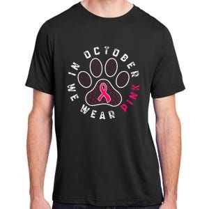 We Wear P.I.N.K Dog Cat Paw Breast Cancer Awareness Adult ChromaSoft Performance T-Shirt