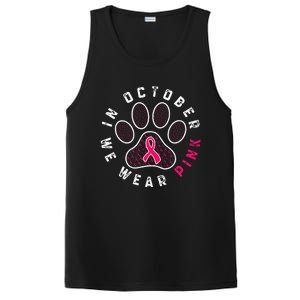 We Wear P.I.N.K Dog Cat Paw Breast Cancer Awareness PosiCharge Competitor Tank