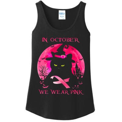 We Wear P.I.N.K Pumpkin Breast Cancer Awareness Ladies Essential Tank