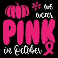 We Wear Pink In October Pumpkin Ribbon Impact Tech Backpack