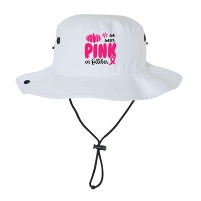 We Wear Pink In October Pumpkin Ribbon Bucket Hat