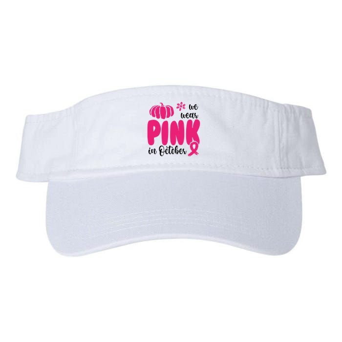 We Wear Pink In October Pumpkin Ribbon Visor