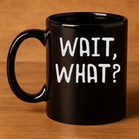 Wait What Popular Slang Quote Gift For Ns 11oz C Handle Ceramic Mug