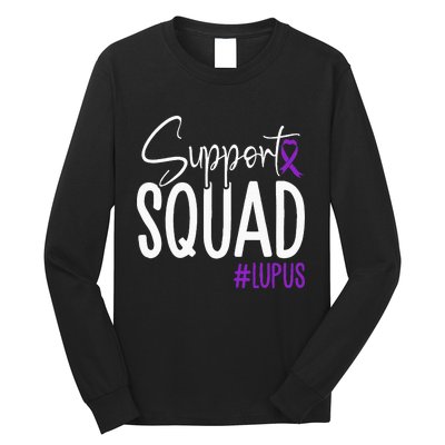 We Wear Purple Lupus Awareness Support Squad Long Sleeve Shirt