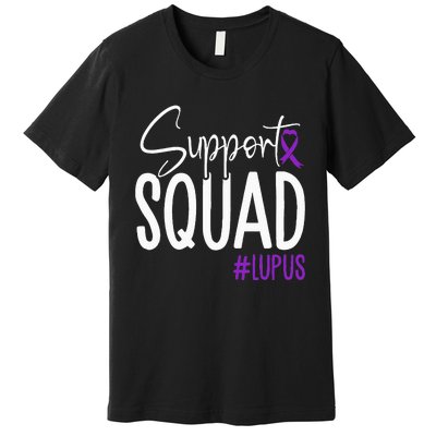 We Wear Purple Lupus Awareness Support Squad Premium T-Shirt