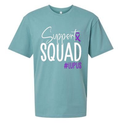 We Wear Purple Lupus Awareness Support Squad Sueded Cloud Jersey T-Shirt