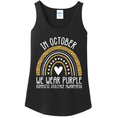 We Wear Purple Family Domestic Violence Awareness Month Ladies Essential Tank