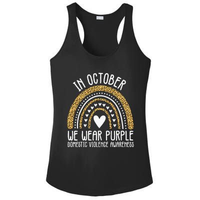 We Wear Purple Family Domestic Violence Awareness Month Ladies PosiCharge Competitor Racerback Tank