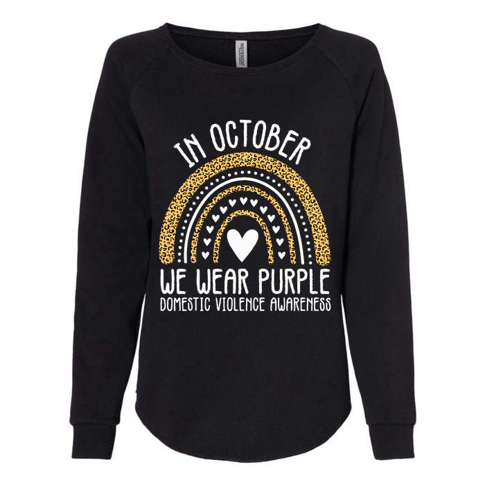 We Wear Purple Family Domestic Violence Awareness Month Womens California Wash Sweatshirt