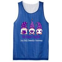 We Wear Purple For Lewy Body Detia Awareness Gift Mesh Reversible Basketball Jersey Tank