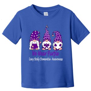 We Wear Purple For Lewy Body Detia Awareness Gift Toddler T-Shirt