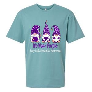 We Wear Purple For Lewy Body Detia Awareness Gift Sueded Cloud Jersey T-Shirt