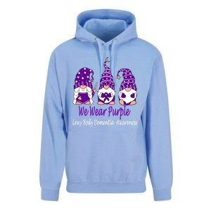 We Wear Purple For Lewy Body Detia Awareness Gift Unisex Surf Hoodie