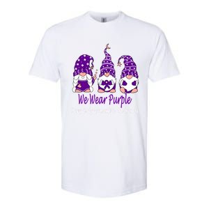 We Wear Purple For Lewy Body Detia Awareness Gift Softstyle CVC T-Shirt