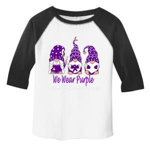 We Wear Purple For Lewy Body Detia Awareness Gift Toddler Fine Jersey T-Shirt