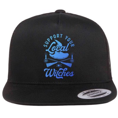 Witchcraft Wicca Pagan Support Your Local Witches Gift Flatbill Hat