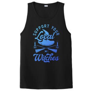 Witchcraft Wicca Pagan Support Your Local Witches Gift PosiCharge Competitor Tank