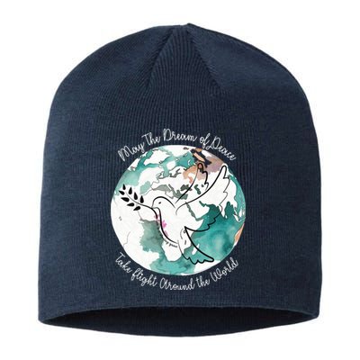 Women World Peace Peace And Love Global Harmony Nonviolence Vneck Sustainable Beanie