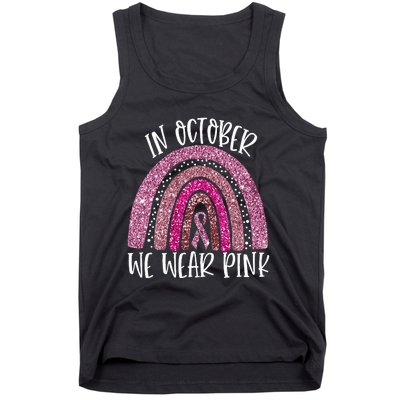 We Wear P.I.N.K Rainbow Breast Cancer Awareness Tank Top