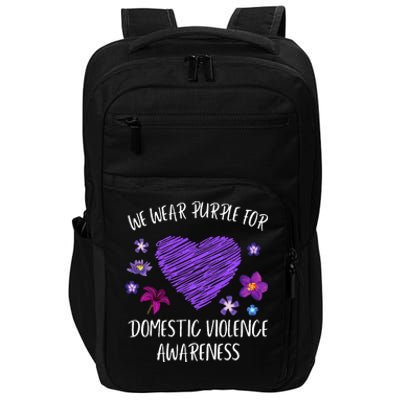 We Wear Purple For Domestic Violence Awareness Month Impact Tech Backpack