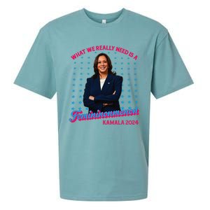 What We Really Need Is A Femininomenon Kamala Harris 2024 Sueded Cloud Jersey T-Shirt