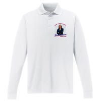 What We Really Need Is A Femininomenon Kamala Harris 2024 Performance Long Sleeve Polo