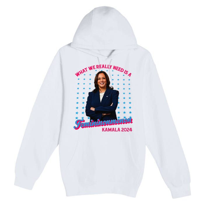 What We Really Need Is A Femininomenon Kamala Harris 2024 Premium Pullover Hoodie