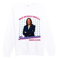 What We Really Need Is A Femininomenon Kamala Harris 2024 Premium Crewneck Sweatshirt