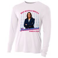 What We Really Need Is A Femininomenon Kamala Harris 2024 Cooling Performance Long Sleeve Crew