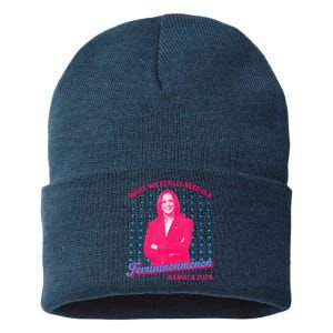 What We Really Need Is A Femininomenon Kamala Harris 2024 Sustainable Knit Beanie