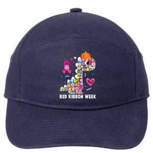 We Wear Red Ribbon Week Awareness Red Ribbon Week  7-Panel Snapback Hat