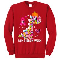 We Wear Red Ribbon Week Awareness Red Ribbon Week  Sweatshirt