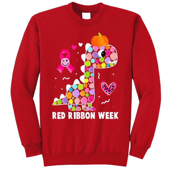 We Wear Red Ribbon Week Awareness Red Ribbon Week  Sweatshirt