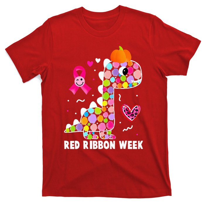 We Wear Red Ribbon Week Awareness Red Ribbon Week  T-Shirt