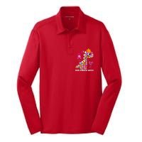 We Wear Red Ribbon Week Awareness Red Ribbon Week  Silk Touch Performance Long Sleeve Polo