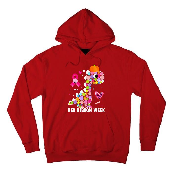 We Wear Red Ribbon Week Awareness Red Ribbon Week  Tall Hoodie