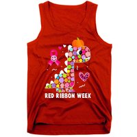 We Wear Red Ribbon Week Awareness Red Ribbon Week  Tank Top