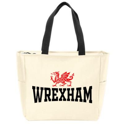 Wrexham Wales Red Dragon Wrecsam Zip Tote Bag