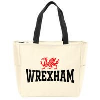 Wrexham Wales Red Dragon Wrecsam Zip Tote Bag
