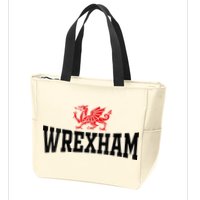 Wrexham Wales Red Dragon Wrecsam Zip Tote Bag