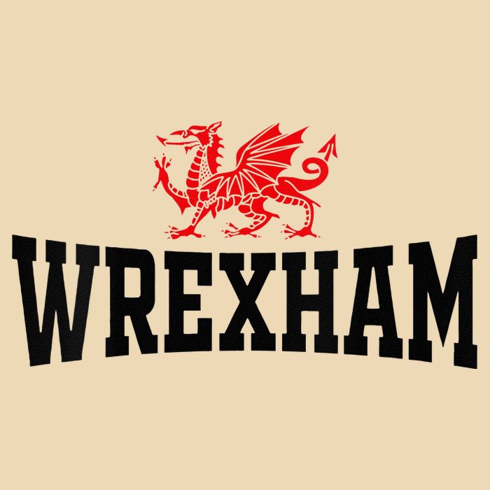 Wrexham Wales Red Dragon Wrecsam Zip Tote Bag