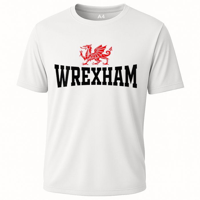 Wrexham Wales Red Dragon Wrecsam Cooling Performance Crew T-Shirt