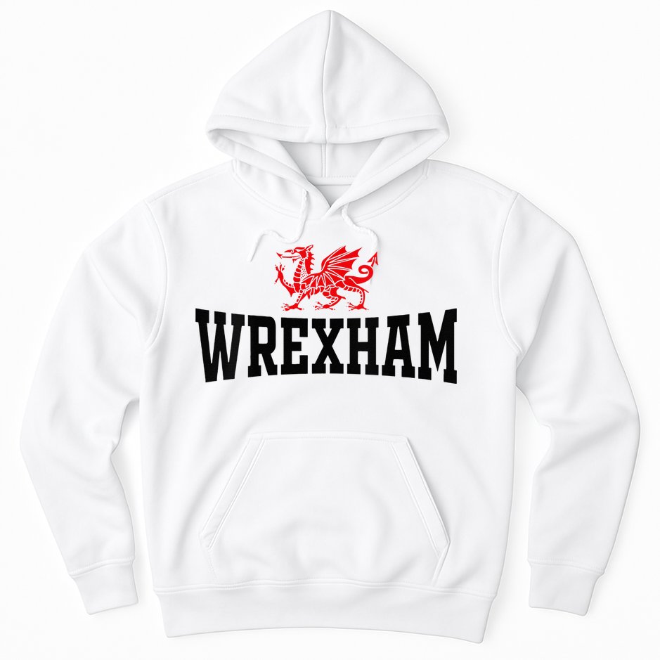 Wrexham Wales Red Dragon Wrecsam Hoodie