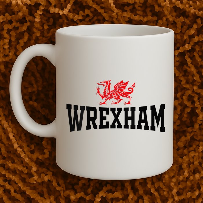 Wrexham Wales Red Dragon Wrecsam Mug