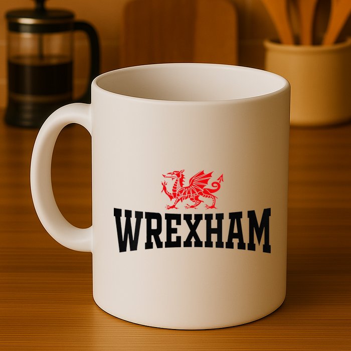 Wrexham Wales Red Dragon Wrecsam Mug