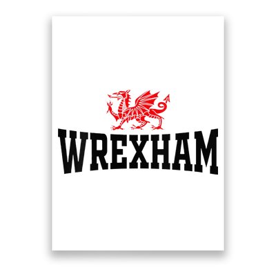 Wrexham Wales Red Dragon Wrecsam Poster
