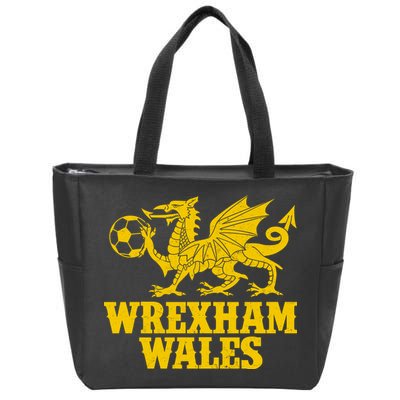 Wrexham Wales Red Dragons Soccer Futbol Zip Tote Bag