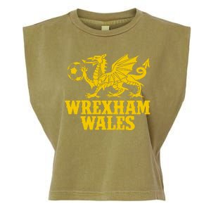 Wrexham Wales Red Dragons Soccer Futbol Garment-Dyed Women's Muscle Tee