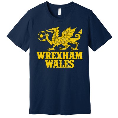 Wrexham Wales Red Dragons Soccer Futbol Premium T-Shirt