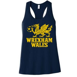 Wrexham Wales Red Dragons Soccer Futbol Women's Racerback Tank